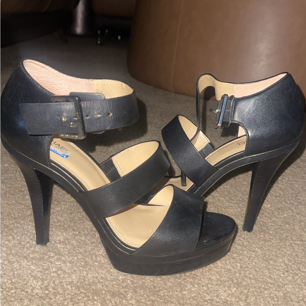 Michael Kors Black Strappy Heels